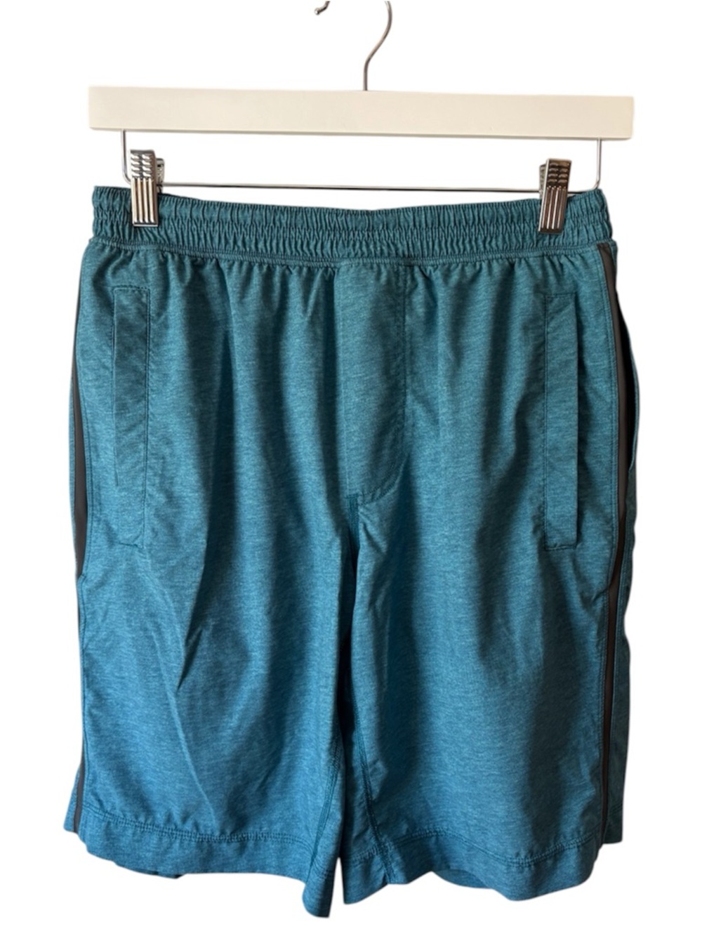 Lululemon Pace Breaker Shorts Medium Blue Teal 9” Lined Athletic Gym Training